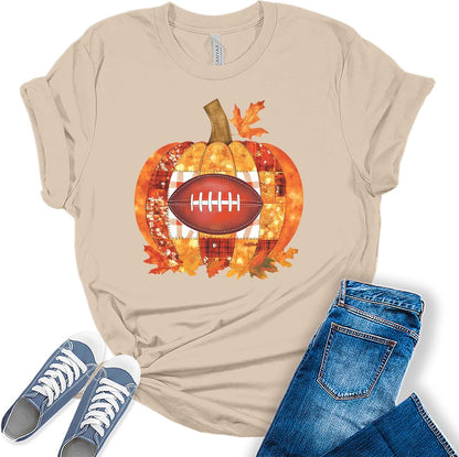 Football Shirts for Women Touchdown Season Tshirt Cute Leopard Bleach Print Fall Graphic Tees