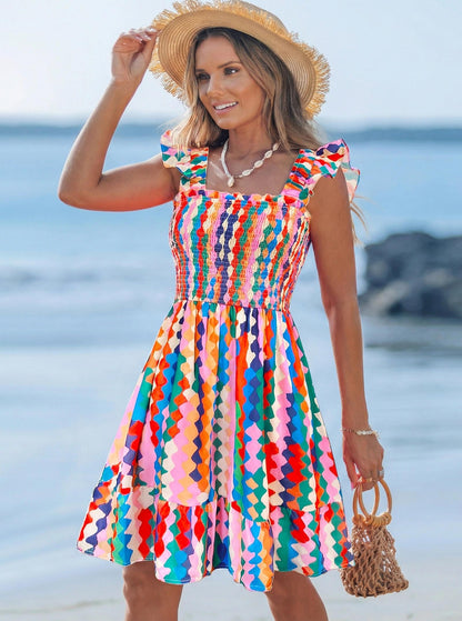 popvil Women Summer Mini Dress
