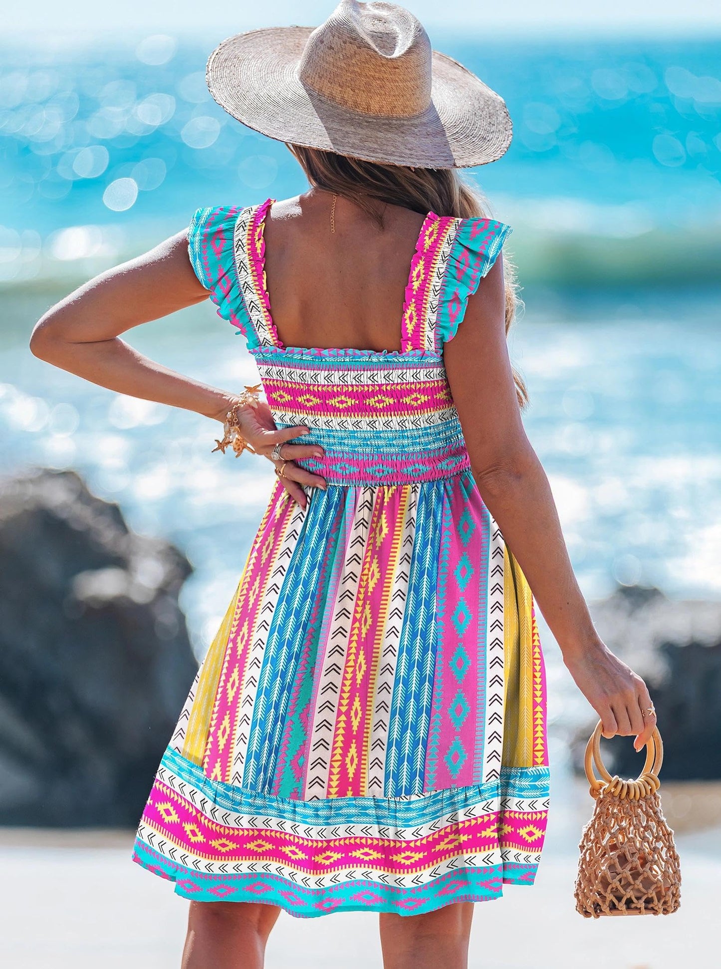 popvil Women Summer Mini Dress