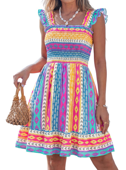 popvil Women Summer Mini Dress
