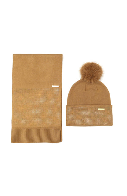 Michael Kors Women's Fine Crystal Box Set - Hat & Scarf