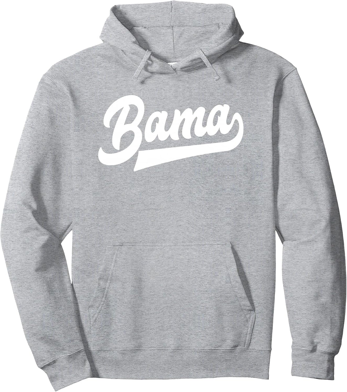 Bama Alabama White Script Design Southern Pullover Hoodie