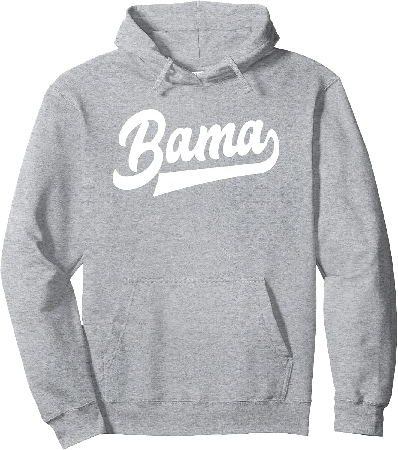 Bama Alabama White Script Design Southern Pullover Hoodie