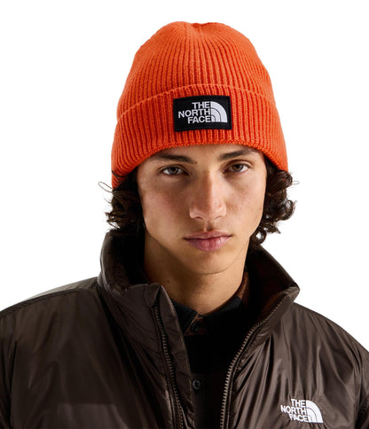 THE NORTH FACE TNF Logo Box Cuffed Beanie | Classic Fit, Rib Knit Winter Hat for Men & Women