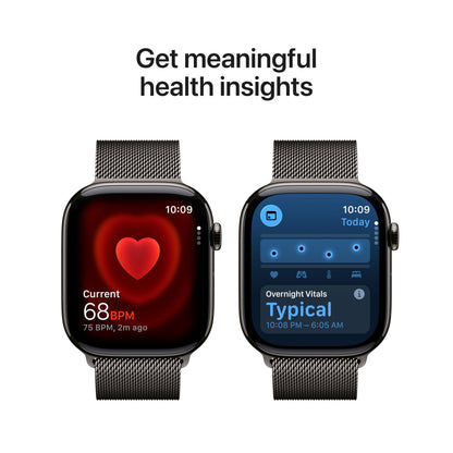 Apple Watch Series 11 [GPS 42mm] Smartwatch with Rose Gold Aluminum Case with Light Blush Sport Band - S/M. Sleep Score, Fitness Tracker, Health Monitoring, Always-On Display, Water Resistant