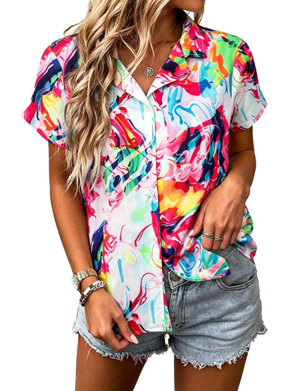 UNIQUEONE Womens Hawaiian Shirt