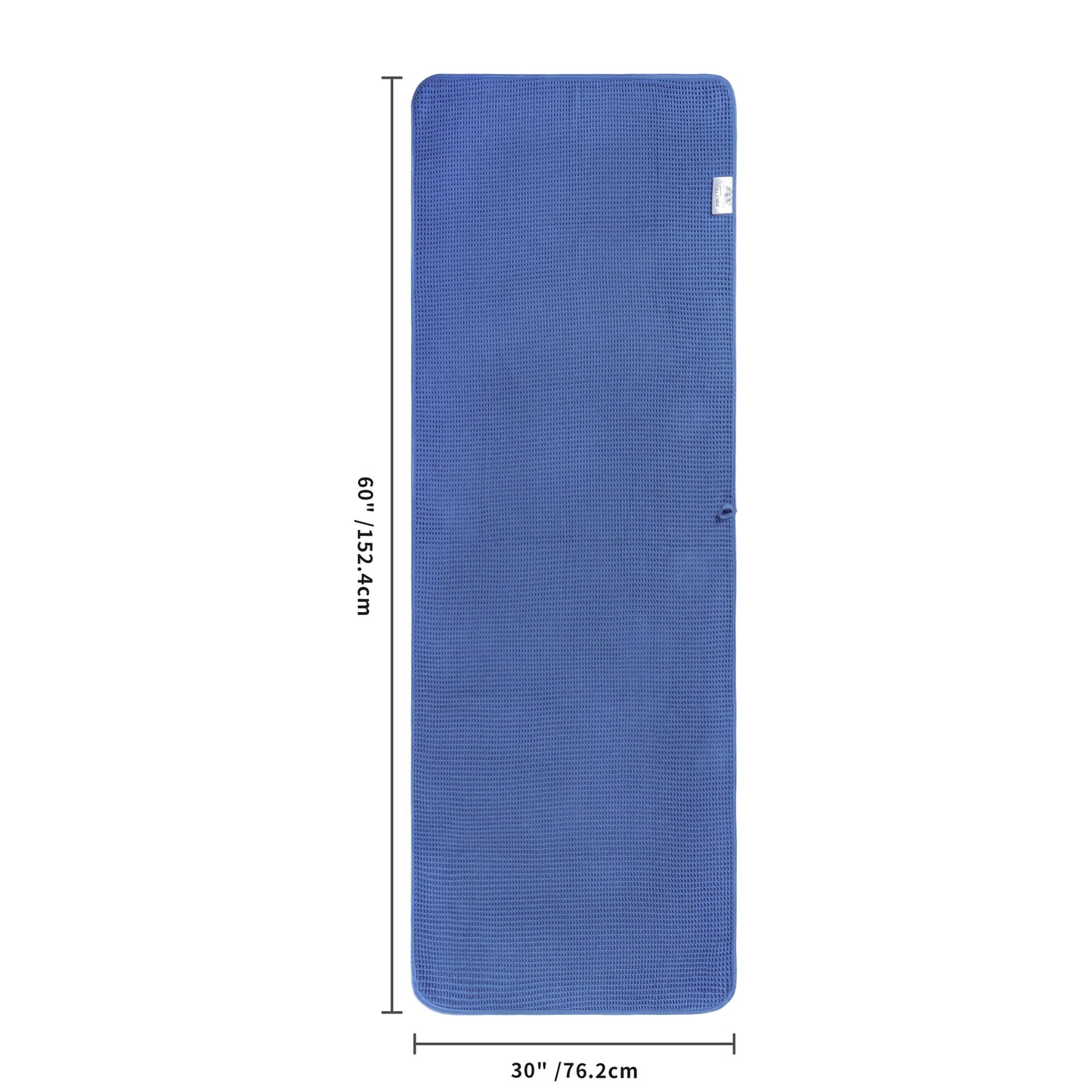 POLYTE 430 GSM Microfiber Oversize Quick Dry Lint Free Bath Towel, 60 x 30 in, 4 Pack (Waffle Weave)