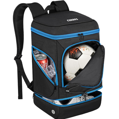 Soccer Backpack,Soccer Bag with Ball Holder and Shoe Compartment