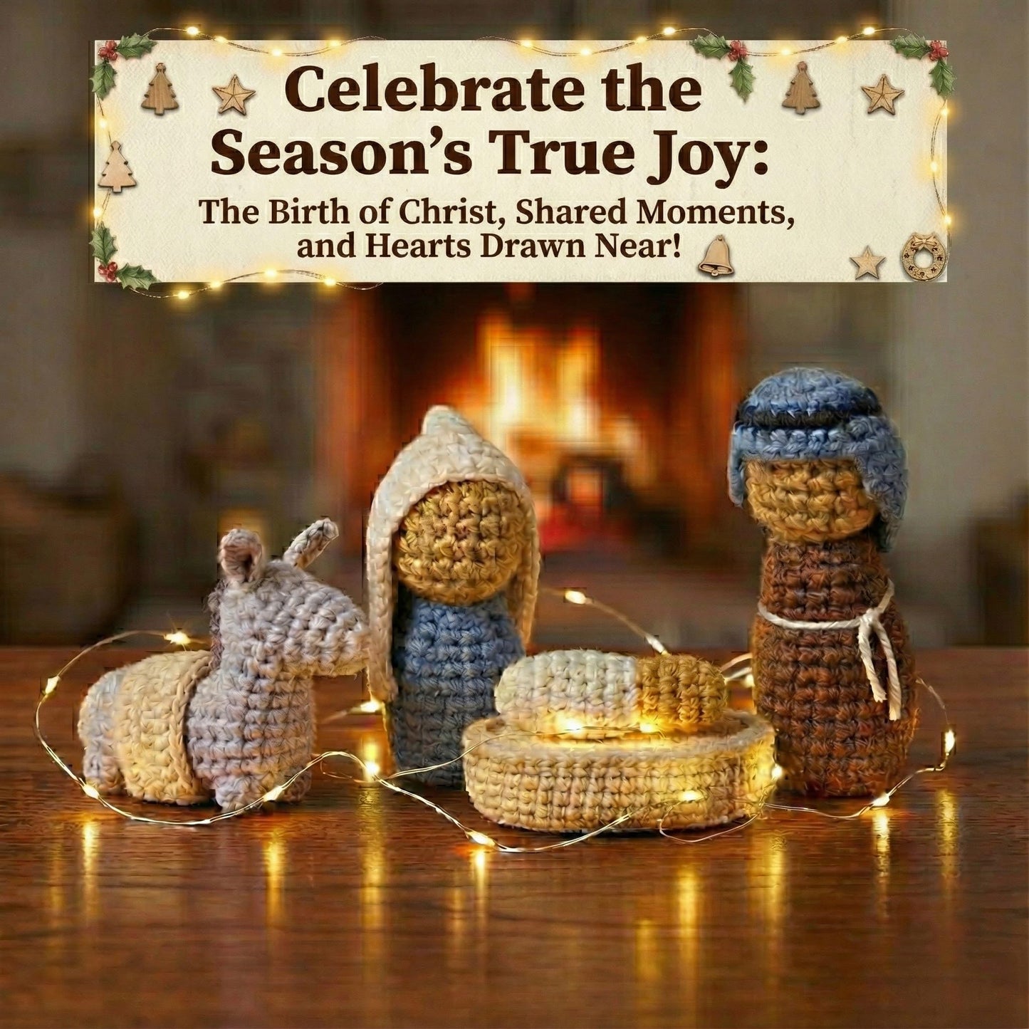 OASSIE Christmas Tree Crochet - Xmas Stocking Stuffers Gifts for Women Men | Christmas Tree Decorations, Christmas Crochet Gifts for Friends/Family/Coworkers, Emotional Support Message, Handmade