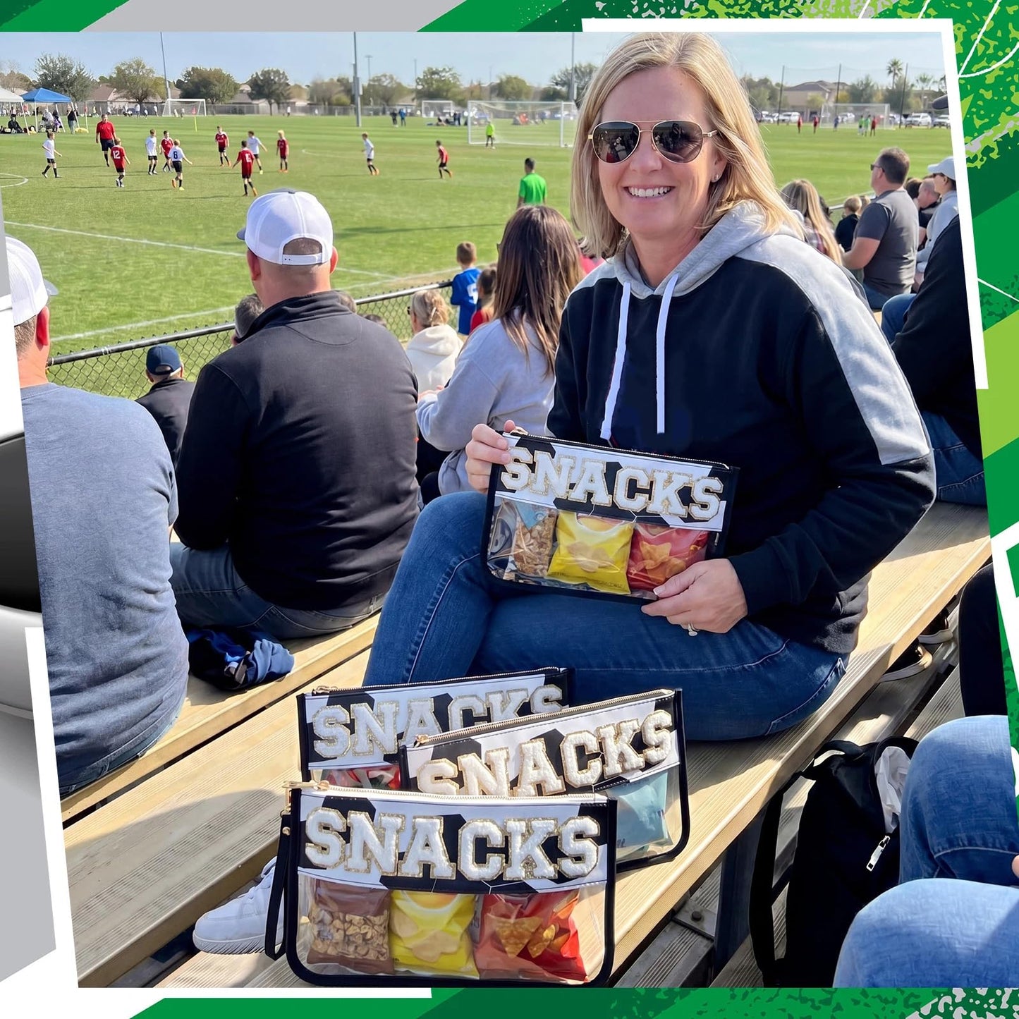1 Pcs Soccer Snack Bag Baseball Party Favors Mom Gifts