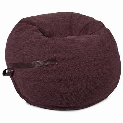 Big Joe Fuf 7Ft Giant Foam Bean Bag Chair, Oversized Couch with Removable Cover for Kids, Teens, Adults, Fog Lenox, Durable Woven Polyester, 7 Foot