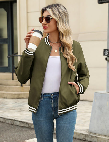 Zeagoo Women Bomber Jacket