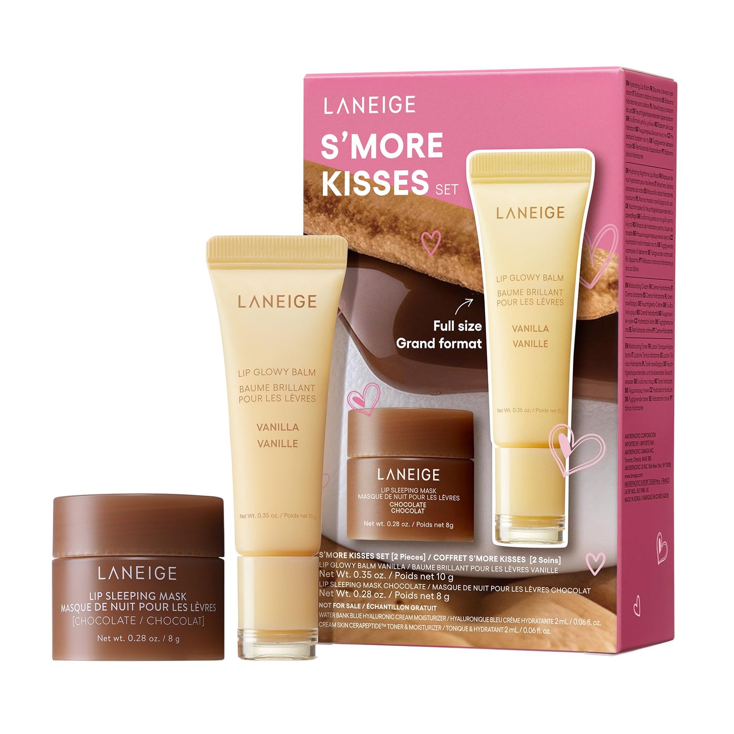 LANEIGE Lip Glowy Balm: Sheer Tinted Lip Treatment Balm Tube with Shea & Murumuru Butters for Hydrating, Moisturizing, Glossy, Non-Sticky Shine, Berry | Korean Skin Care