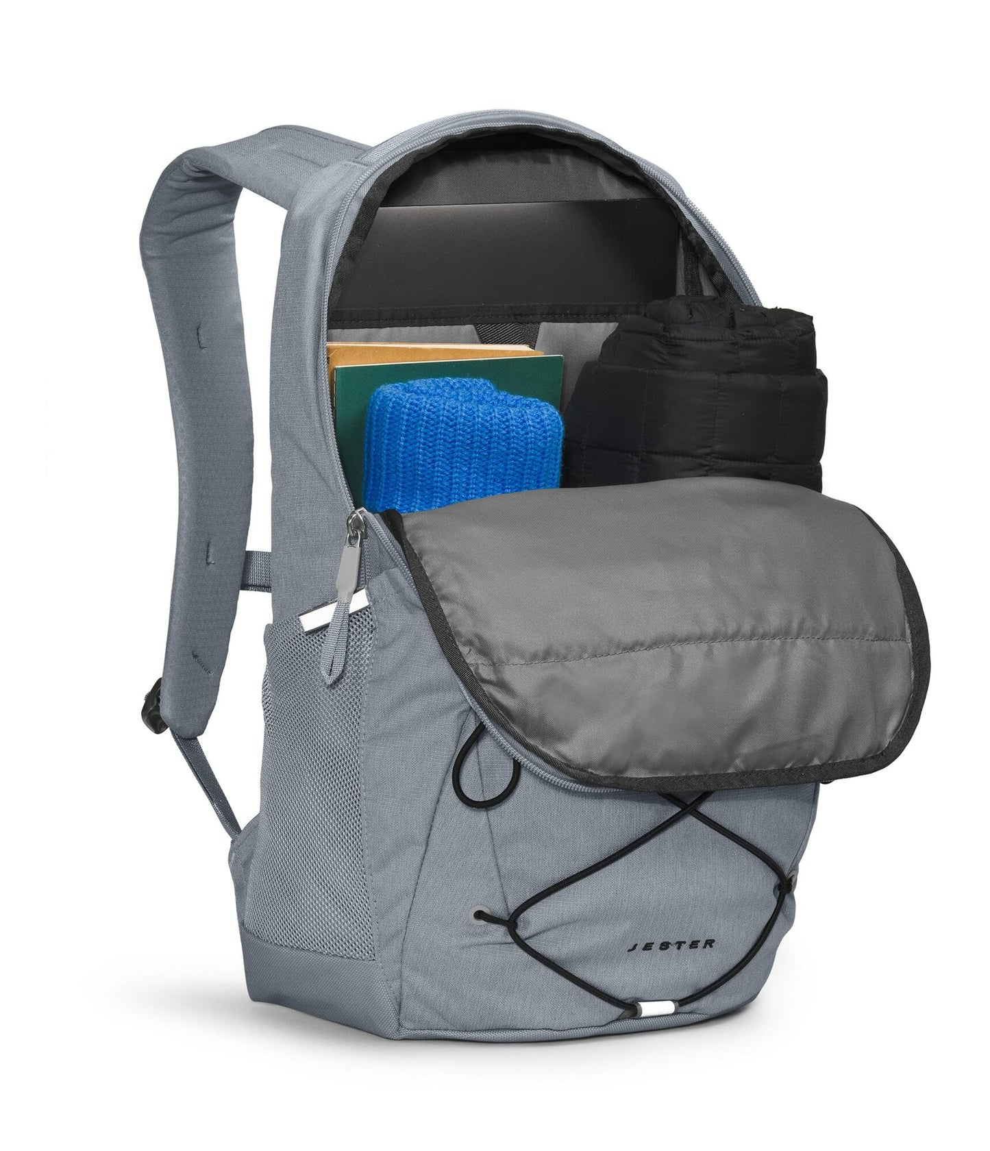 The North Face Jester Everyday Laptop Backpack - Commuter Daypack, Water Repellent, Laptop Sleeve, Lunar Blue/Fizz Lime, One Size