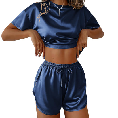 Ekouaer Womens Silk Pajama Set