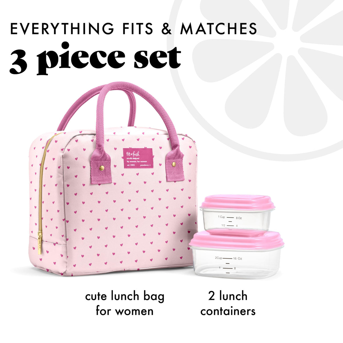 Fit & Fresh Bloomington Lunch Bag for Women - Insulated Large Lunch Box for Work with Containers, Leak-Resistant, Stain-Resistant, Zipper Closure, Cheetah