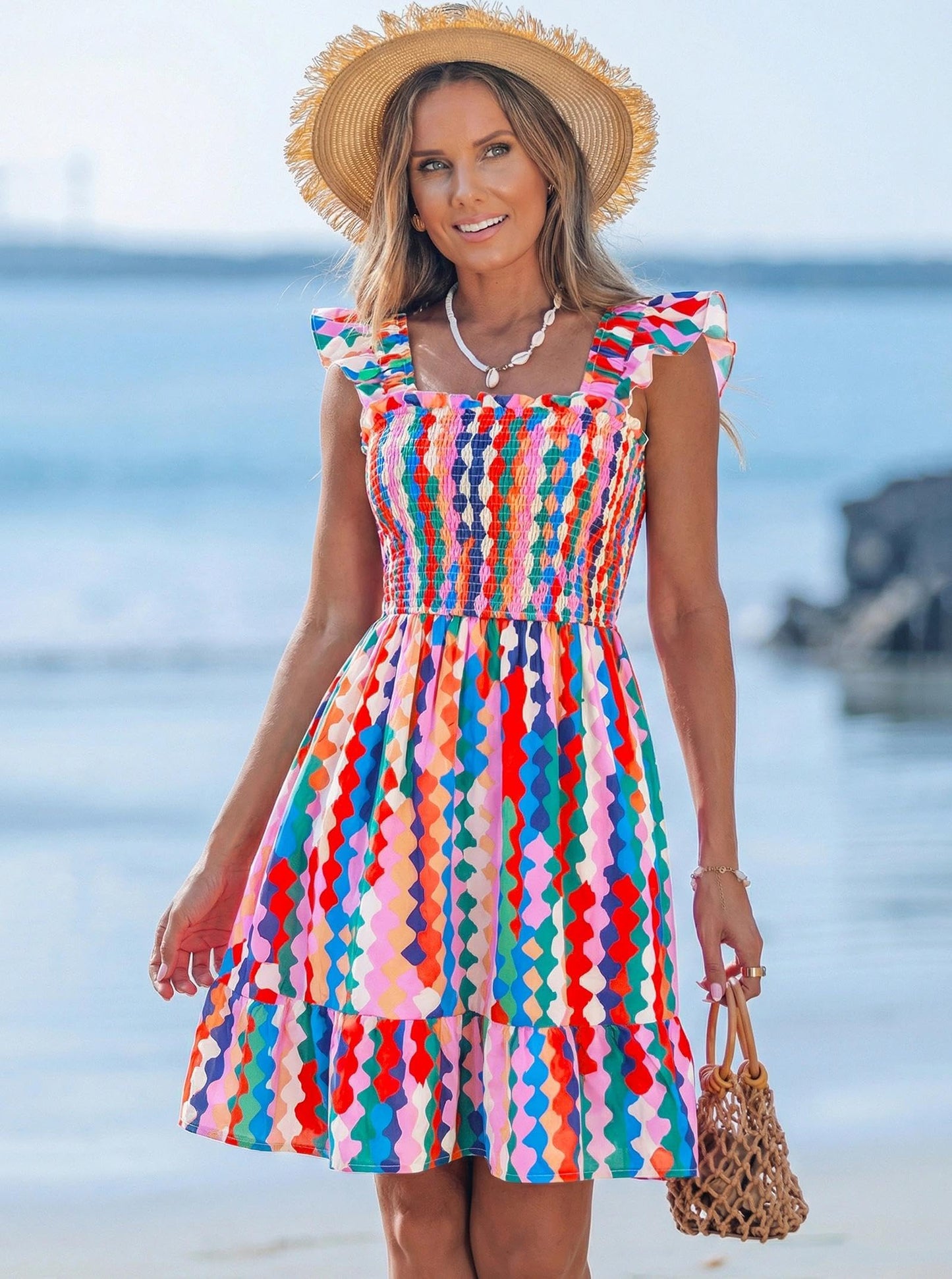 popvil Women Summer Mini Dress