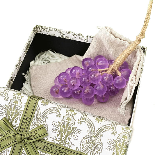 Grape Soap on a Rope with Gift Box