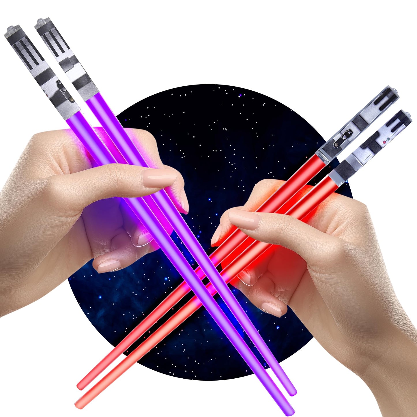 ChopSabers Lightsaber Led Light Up Chopsticks (1 Pair, Blue)