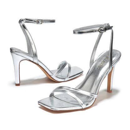 LULLASONG Strappy Ankle Strap High Heels