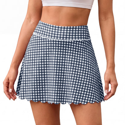 Aoysky Womens Plaid Skirt