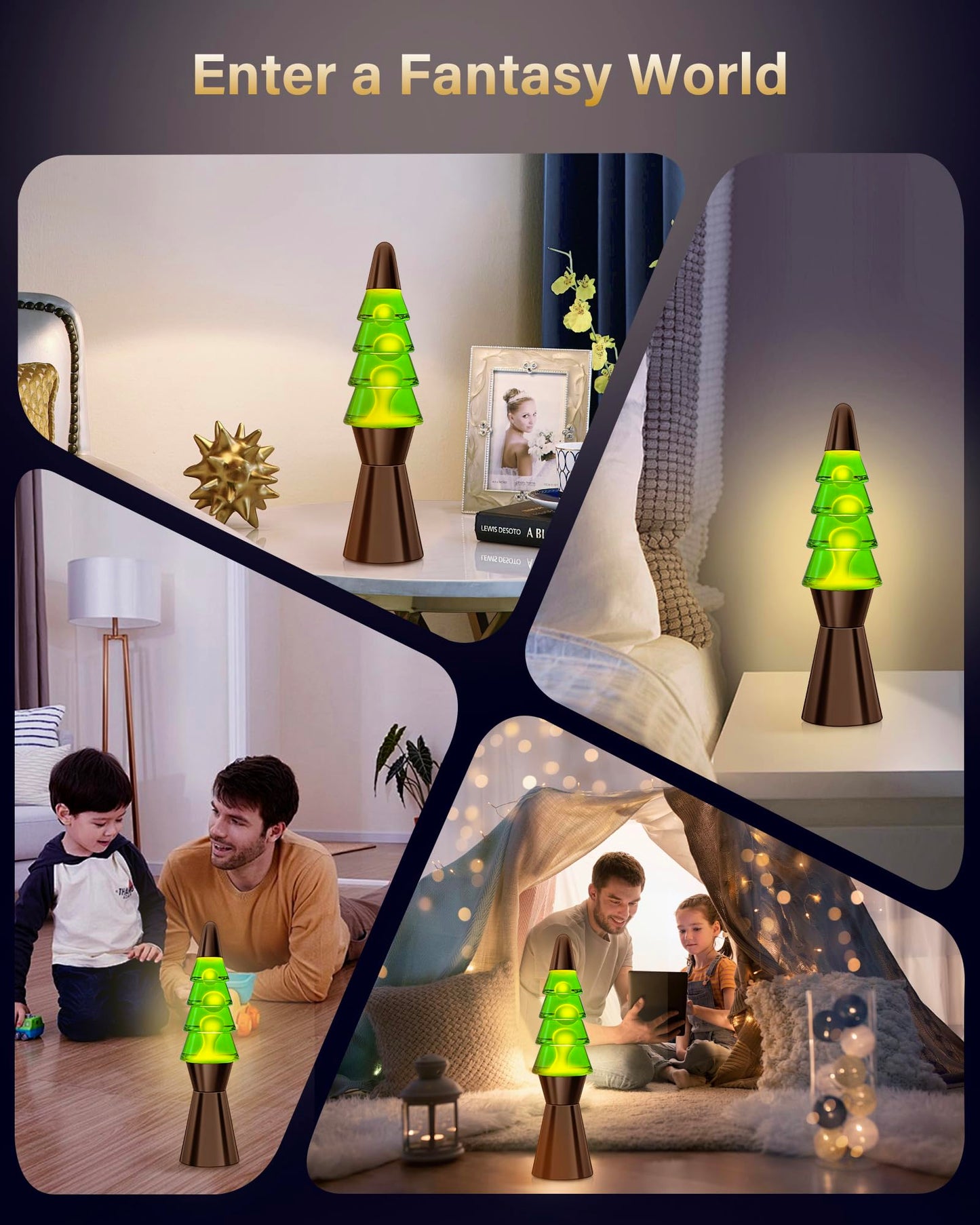 Christmas Tree Liquid Motion Lamp,for Mother's Day/Mom Gifts,14.5 inches Table Lamp Christmas Indoor Decorations for Adults and Kids, Mood Lighting Home Decor Lav Night Light