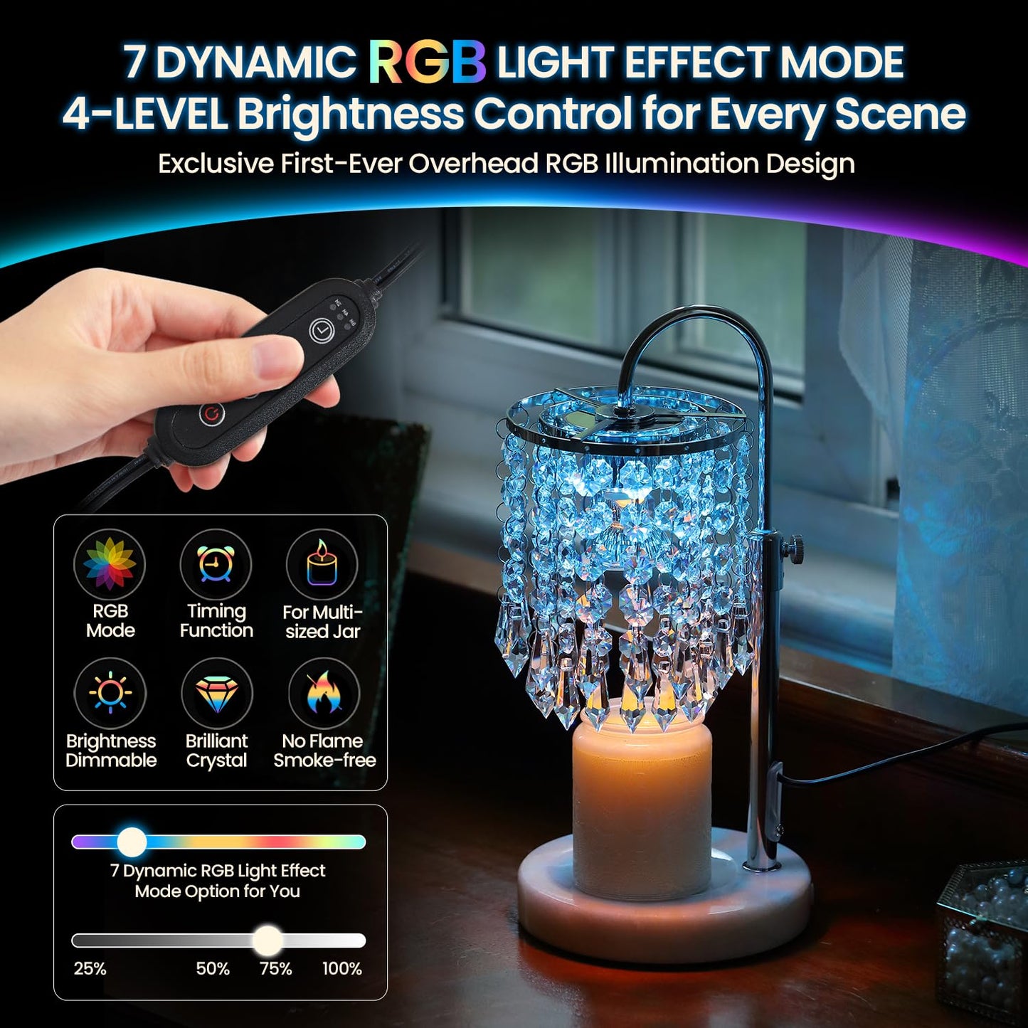 Candle Warmer Lamp with Timer & Dimmer