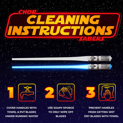 ChopSabers Lightsaber Led Light Up Chopsticks (1 Pair, Blue)