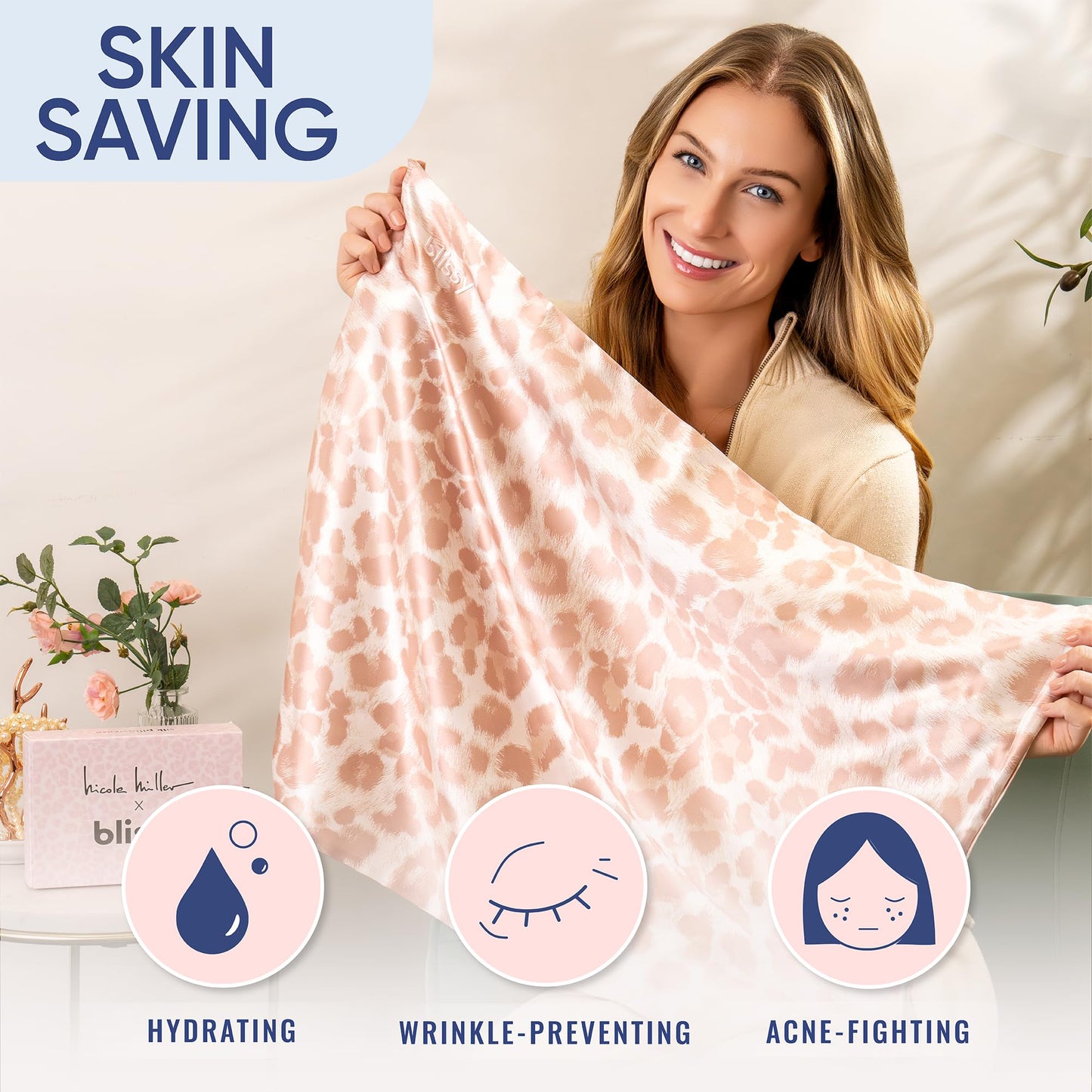 Blissy Silk Pillowcase - 100% Pure Mulberry Silk