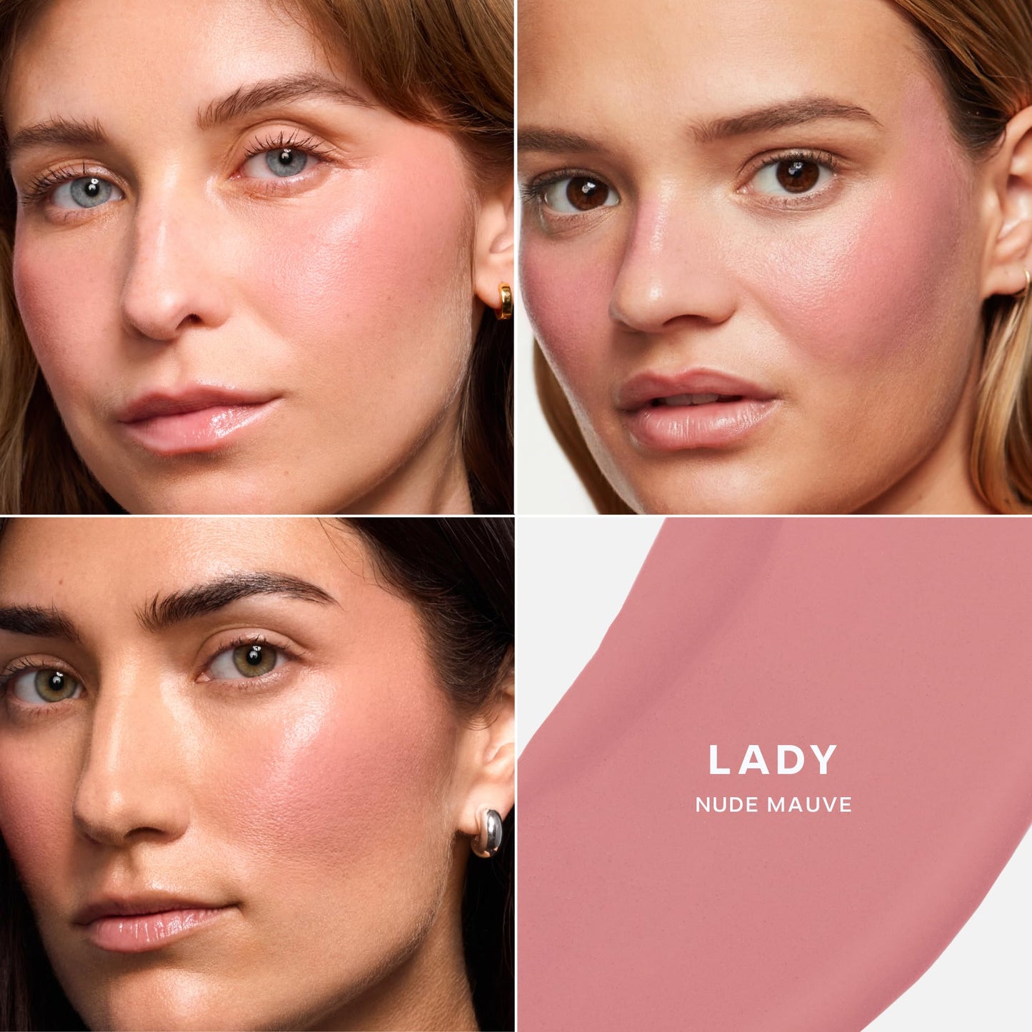 Saie Dew Liquid Blush for Cheeks - Hydrating Cream Blush Stick with a Blendable + Buildable Formula - Skincare Infused Dewy Cheek Tint for a Natural Flush - Glowy Makeup Essential - Baby (.40 oz)