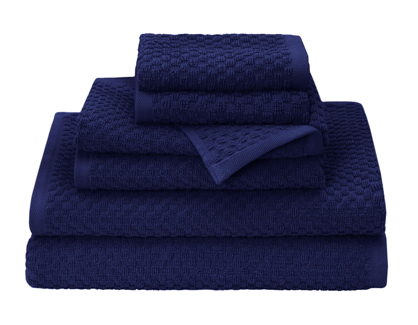 COTTON CRAFT- Euro Spa Set of 4 Luxury Waffle Weave Bath Towels, Oversized Pure Ringspun Cotton, 30 inch x 56 inch, White