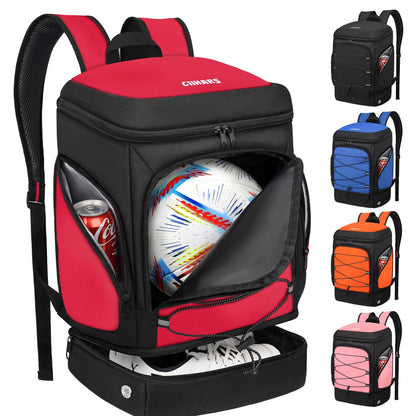 Soccer Backpack,Soccer Bag with Ball Holder and Shoe Compartment