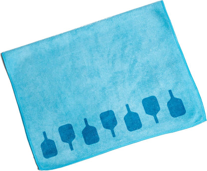 Pickleball Towel – Microfiber Sports Towel with Pickleball Pattern – Quick-Dry Sweat Towel for Pickleball Players, Accessories & Gifts (Teal Pickleball Paddles)