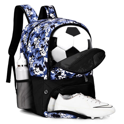 Hsmihair Soccer Bag,Youth Soccer Backpack with Ball and Cleat Compartment