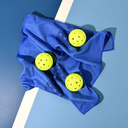 Pickleball Towel – Microfiber Sports Towel with Pickleball Pattern – Quick-Dry Sweat Towel for Pickleball Players, Accessories & Gifts (Teal Pickleball Paddles)