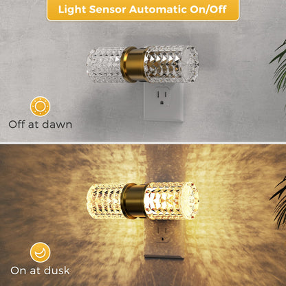 L LOHAS LED Night Light, Modern Night Lights Plug into Wall | 2 Pack