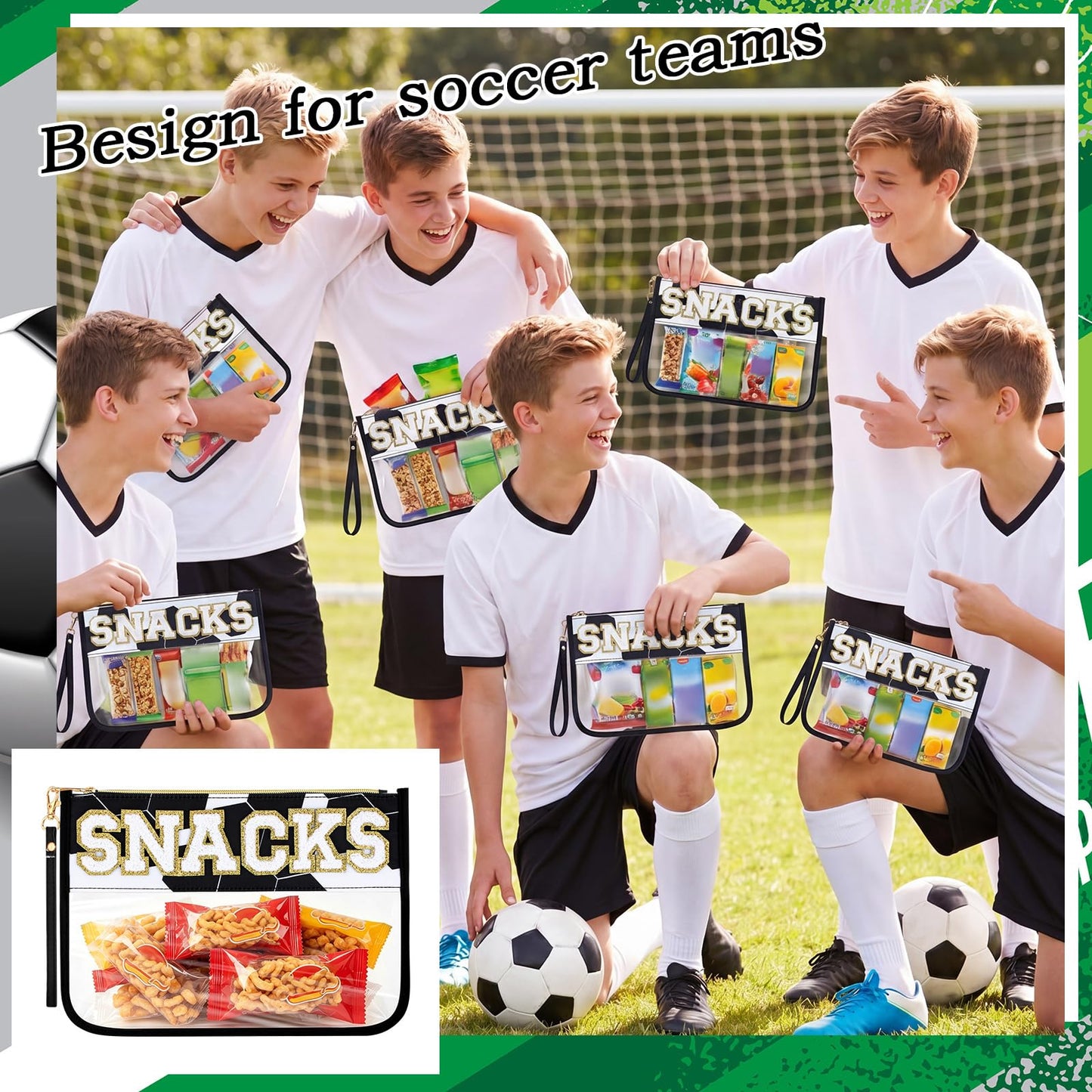 1 Pcs Soccer Snack Bag Baseball Party Favors Mom Gifts