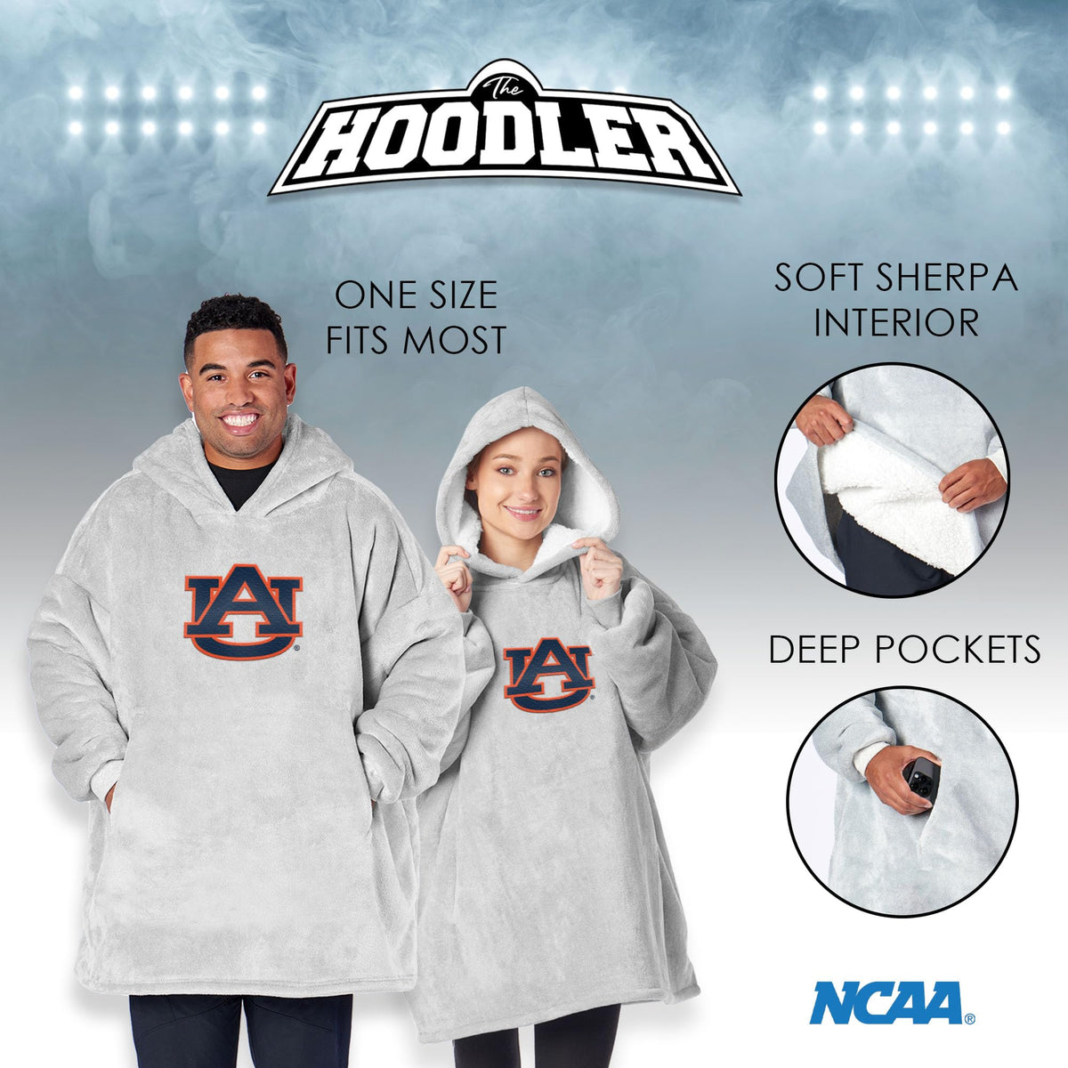 Northwest NCAA unisex-adult Hoodler Oversized Sherpa Pullover