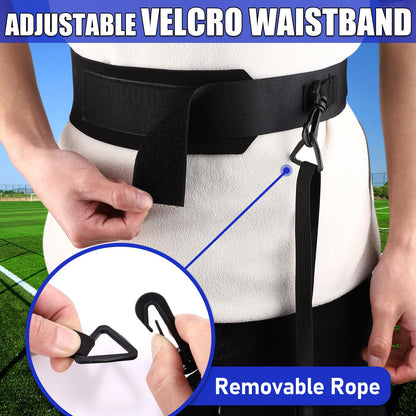 TOBWOLF Football Kick Trainer, Soccer Return Trainer Net Fits Ball Size 3, 4, 5, Hands-Free Soccer Kick Throw Training Aid