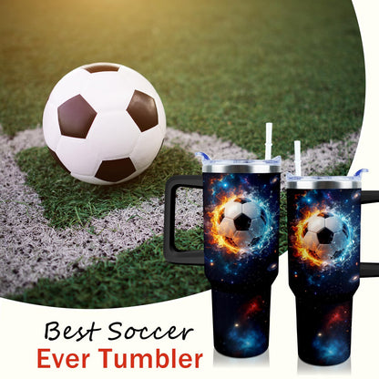 Baseball Mom 40 oz Tumbler with Handle and Straw Lid Leak Proof