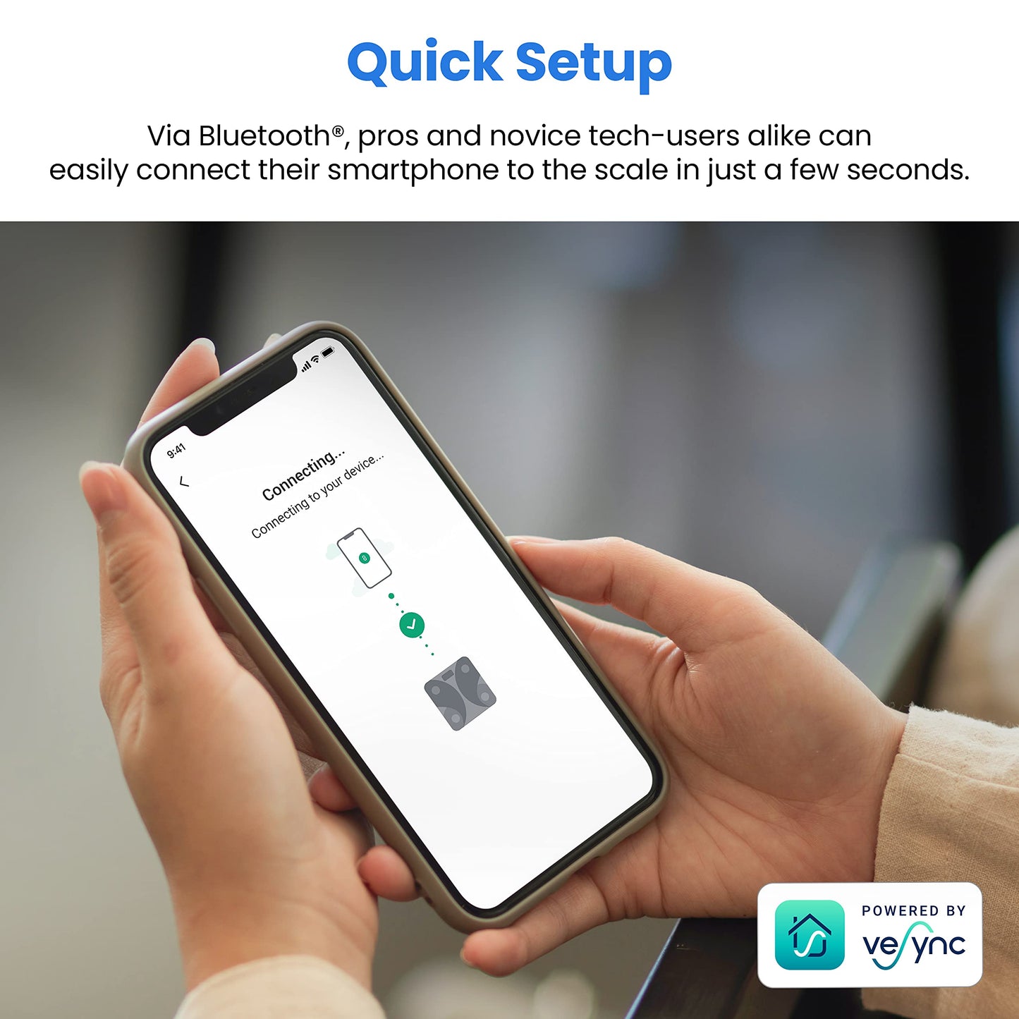 Etekcity Upgraded Smart Scale for Body Weight, FSA&HSA Eligible, Bathroom Digital Scale with BMI, Body Fat, Muscle Mass, 13 Metrics with a Large Display, Support Offline Mode and Apps Connection