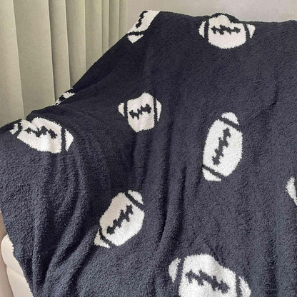 Cozy Baseball Pattern Blanket Perfect Lightweight Bedding for Adults, Soft, Warm, and Plush Soccer Sports Blanket Great for Bed Sofa (Baseball-Red, 51"x63")
