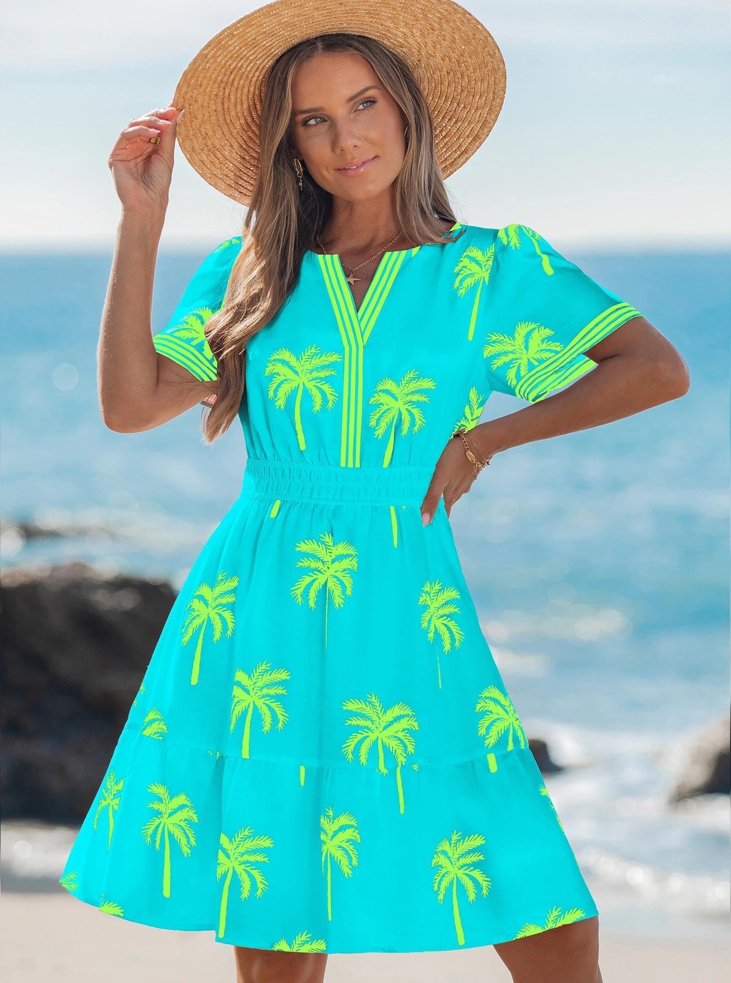 popvil Women Summer Short Dress