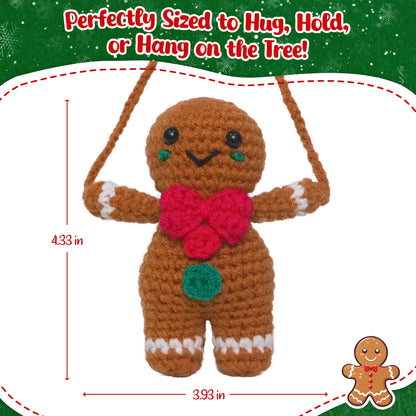 OASSIE Christmas Tree Crochet - Xmas Stocking Stuffers Gifts for Women Men | Christmas Tree Decorations, Christmas Crochet Gifts for Friends/Family/Coworkers, Emotional Support Message, Handmade
