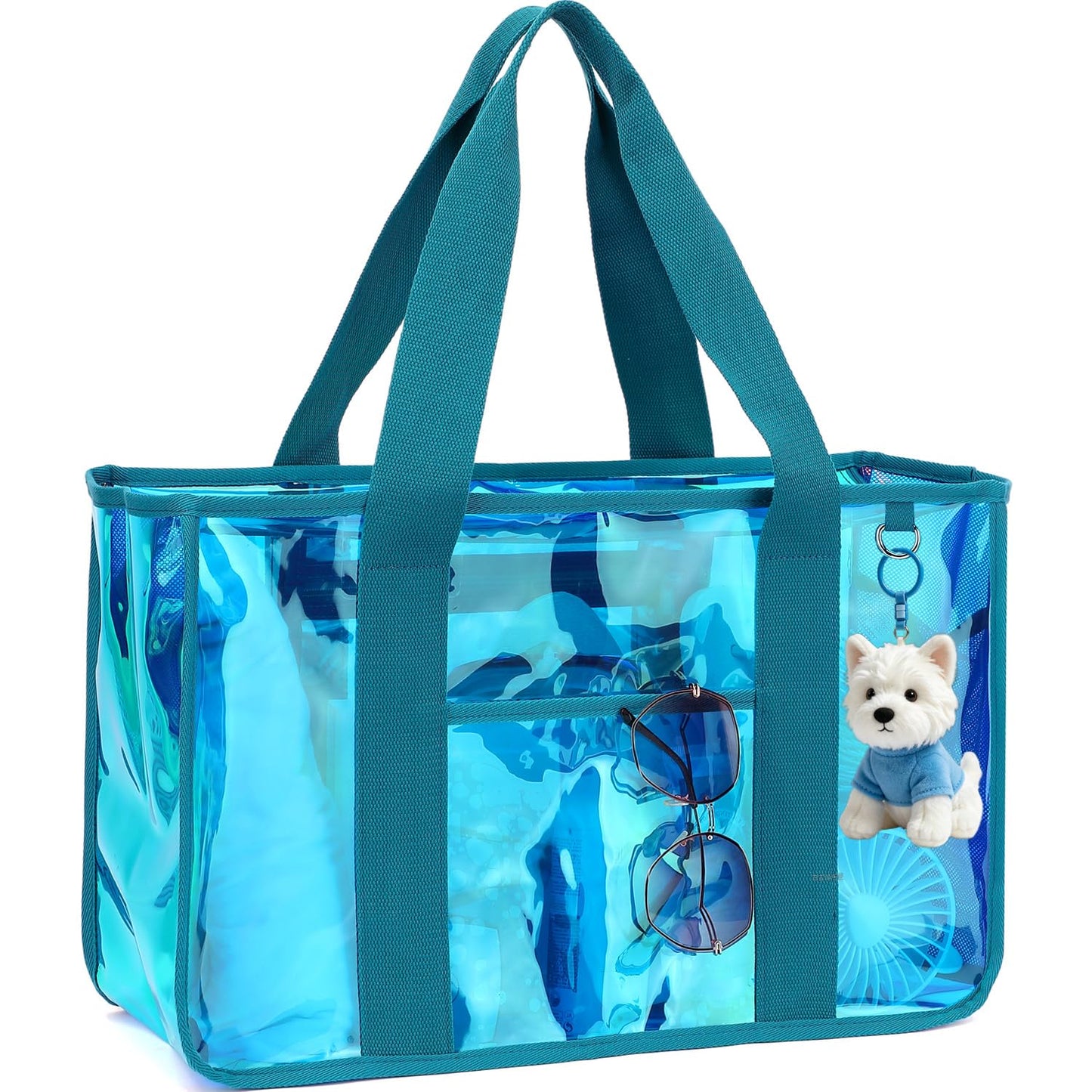 Fammart Iridescent Clear Beach Bags (Waterproof)