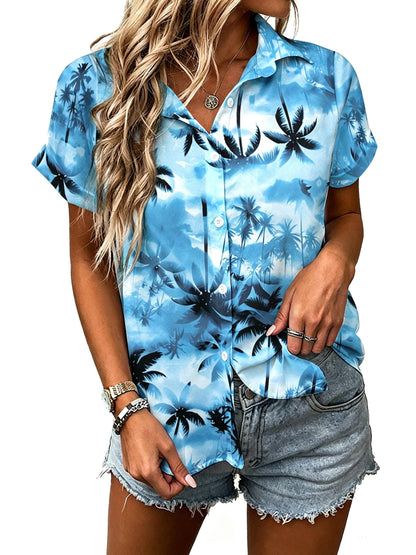 UNIQUEONE Womens Hawaiian Shirt