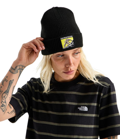 THE NORTH FACE TNF Logo Box Cuffed Beanie | Classic Fit, Rib Knit Winter Hat for Men & Women