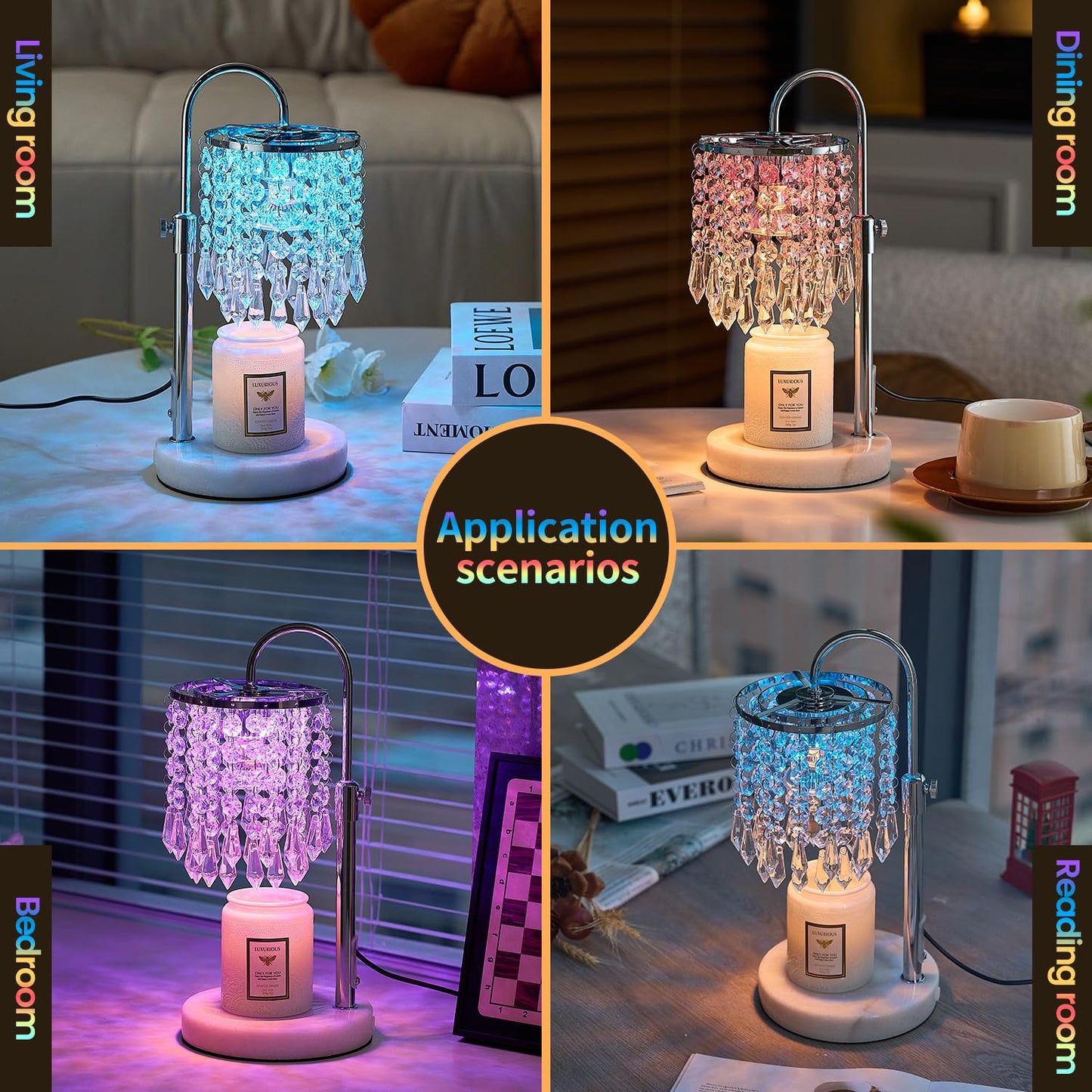 Candle Warmer Lamp with Timer & Dimmer
