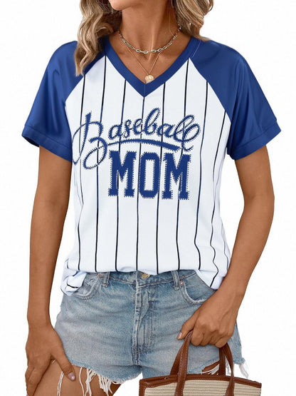 Baseball Shirt Women Baseball Mom Shirts Baseball Game Day Top