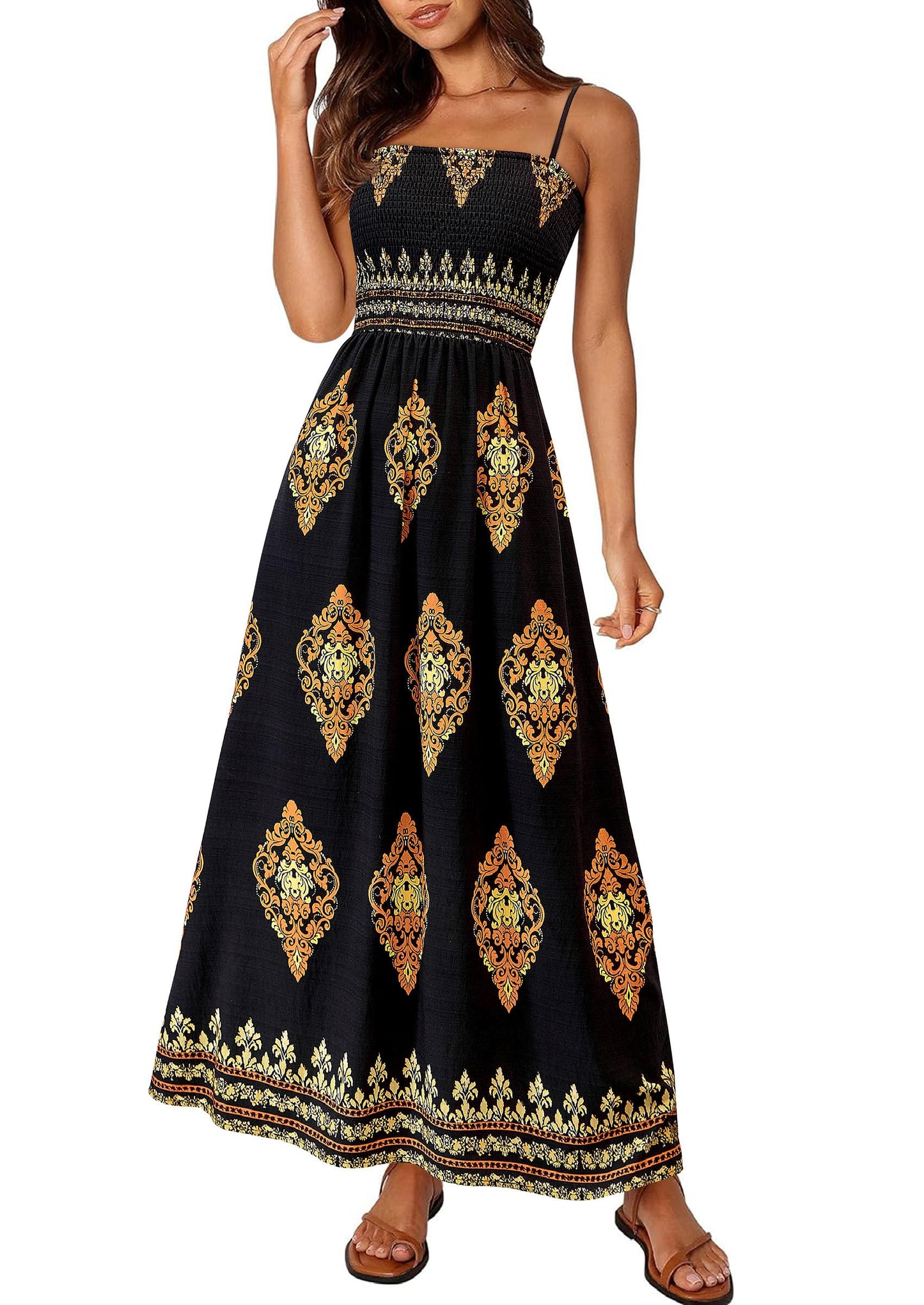 PRETTYGARDEN Women's Summer Boho Maxi Dress